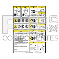 JUEGO ADHESIVO ADVERTENCIA - TIJERAS PORTUGUES