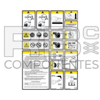 KIT D'AUTOCOLLANTS D'AVERTISSEMENT POUR ARTICULÉES
