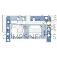 KIT ADH. COMMANDES SUPER. BLEU 43TPX-NOUV. VERS.