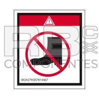AUTOCOLLANT DANGER ÉCRASEM POUR  REF HL  307814467