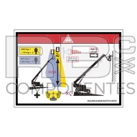 AUTOCOLLANT HAUTEUR PLANCHER+CHARGE POUR 43TPX