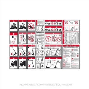 KIT D'AUTOCOLLANTS DE SÉCURITÉ POUR ART.