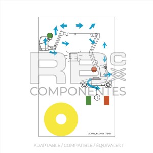 ADH. COMMANDES INFÉRIEURES POUR 12IP/15IP