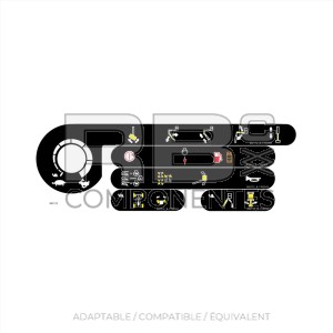 KIT D?AUTOCOLLANTS DE FONCTION - PUPITRE SUP.