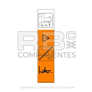 AUTOCOLLANT COMPATIBLE  REF. SJ 126057AA