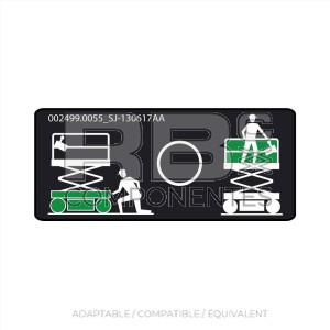 AUTOCOLLANT COMPATIBLE  REF. SJ 130617AA