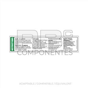 AUTOCOLLANT COMPATIBLE GE-43089FR_F