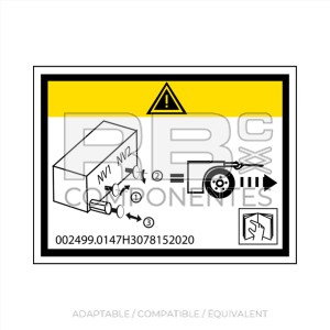 AUTOCOLLANT DÉFREINAGE COMPATIBLE HL C-8 / 8W / 10