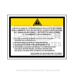 AUTOCOLLANT BERCEAU PIVOTANT (ESPAGNOL)