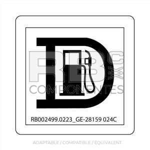 AUTOCOLLANT COMPATIBLE REF. GE 28159 024 C