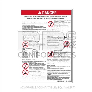 AUTOCOLLANT COMPATIBLE REF GE 32700 FR