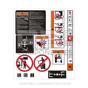 KIT STICKERS STANDARD POUR CHARIOTS ELEVATEURS