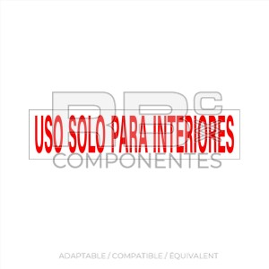 AUTOCOLLANT USAGE INTERNE UNIQUEMENT (ESPAGNOL)