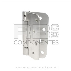 CHARNIÈRE DE  4 TROUS POUR PORTE D'ACCÈS AUX NACEL
