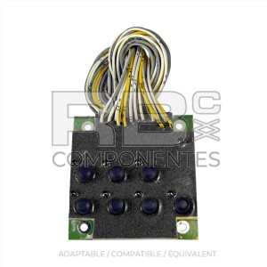 CARTE DE 7 BOUTONS ET 8 LEDS