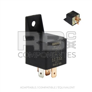 RELAIS TYPE AUTOMOBILE DE 12V. AVEC CONTACTS  N.O.