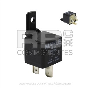 RELAIS DE 12V. 70AMP. AVEC  CONTACTS  N.O., 4 BORN