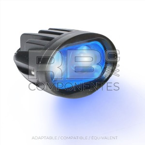 PHARE DE SÉCURITÉ BLUE LED 2x5W - IP67 - 10V-80V