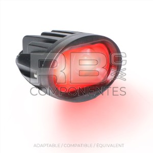 PHARE À LED DE SÉCURITÉ ROUGE 2X5W - IP67 - 10-80V