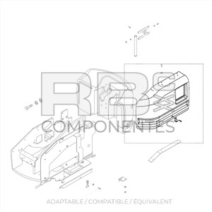 CAPOT COTÉ RESERVOIR COMPATIBLE GE 77032