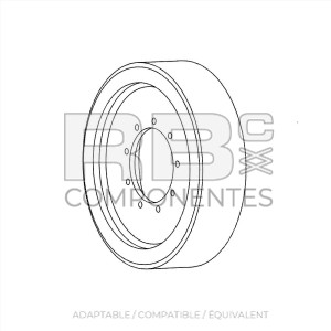 ROUE N. M. ADAPTABLE 1001110774 , 22x6x17.75