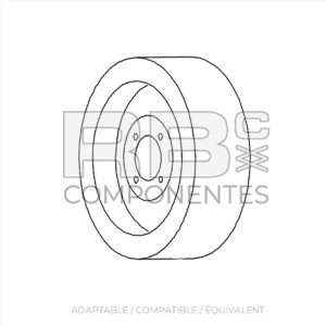 ROUE NON MARKING ADAPTABLE REF UP  502170-000
