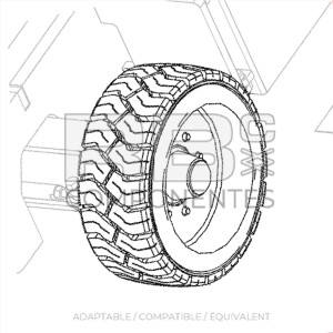 ROUE  22X9X17 Z33 ADAPTABLE  REF 823876