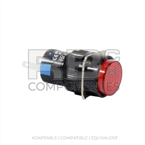 VOYANT ROUGE 12/24V. POUR POSTE DE COMMANDES.
