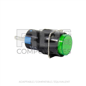 VOYANT VERT 12V. POUR POSTE DE COMMANDES.