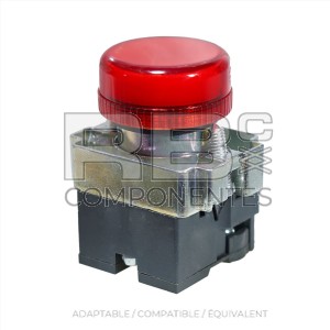 VOYANT ROUGE AVEC SUPPORT ZB2 +  AMPOULE 12V. + BL