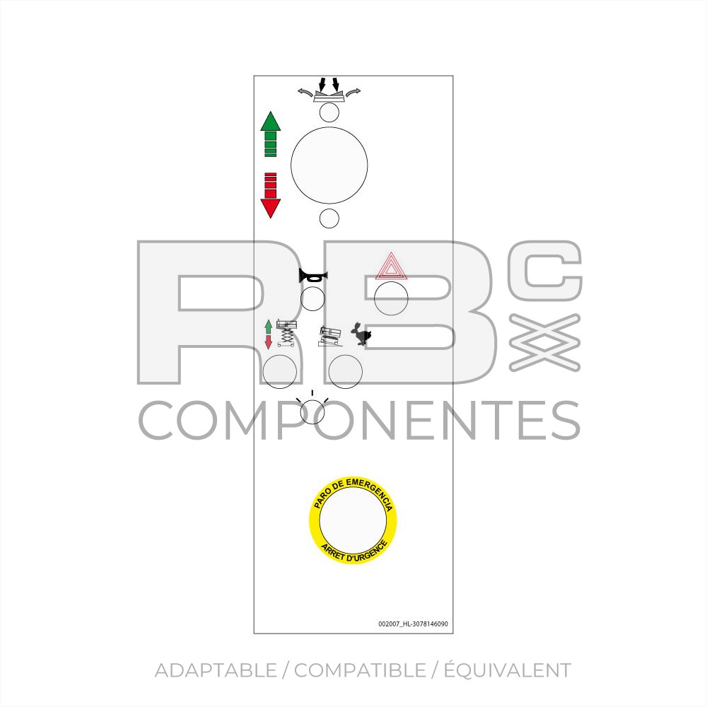 AUTOCOLLANT SUPÉRIEUR DE FONCTION POUR COMPACT