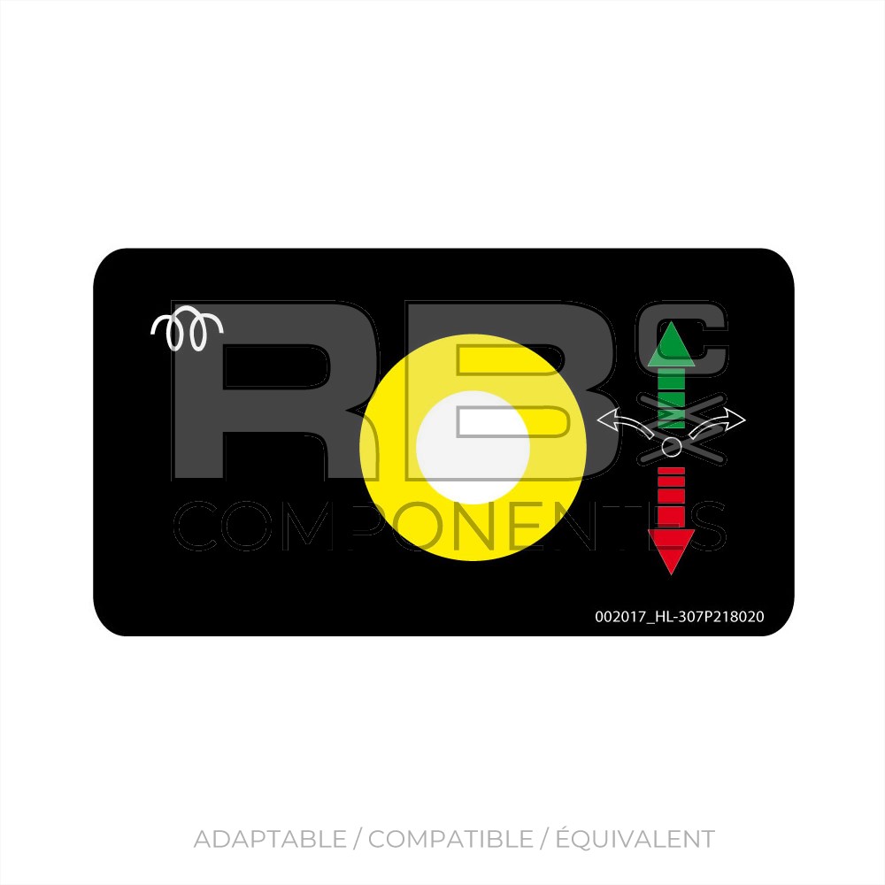 AUTOCOLLANT  SENS TRACT/ARRÊT EMERG DIESEL CISEAUX