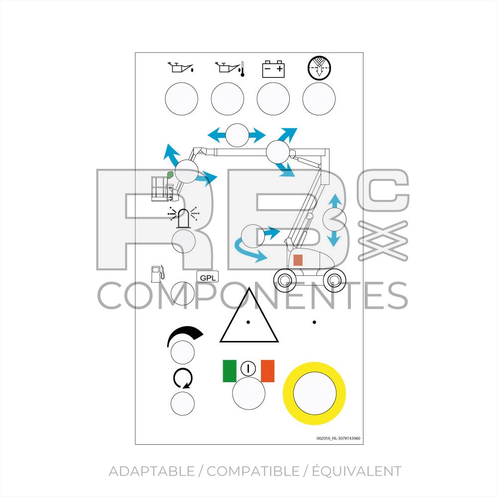 ADH. COMMANDES INFÉRIEURES 20/26PX