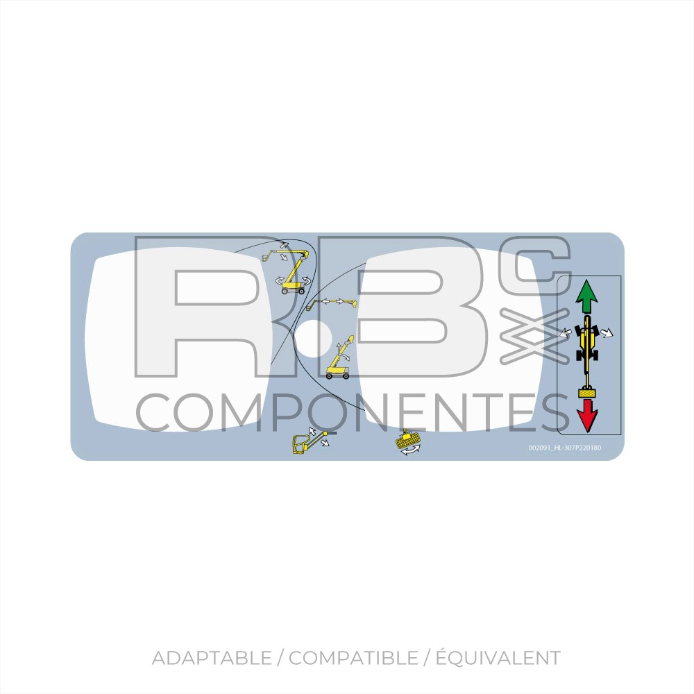 AUTOCOLLANT BOITIER COMMANDE - 41PXNT
