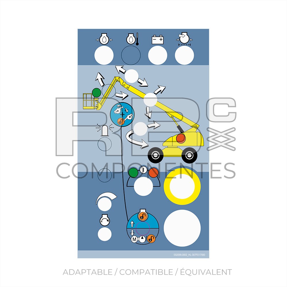 AUTOCOLLANT COMPATIBLE HL307P217590