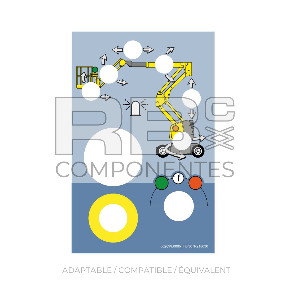 AUTOCOLLANT POSTE BAS POUR HL 12IP