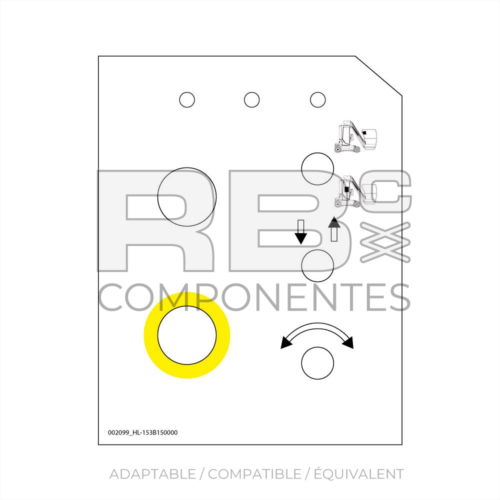 AUTOCOLLANT COMPATIBLE HL153B150000
