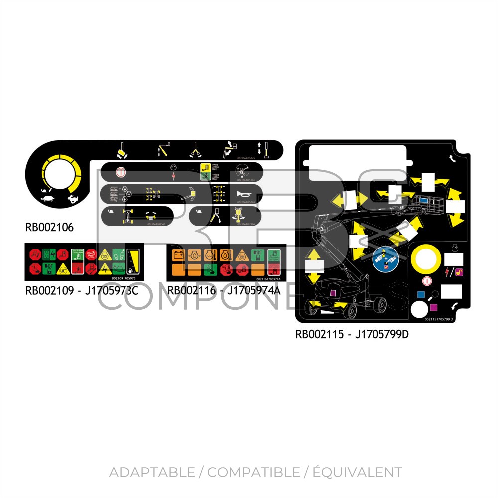 KIT COMPLET D'AUTOCOLLANTS