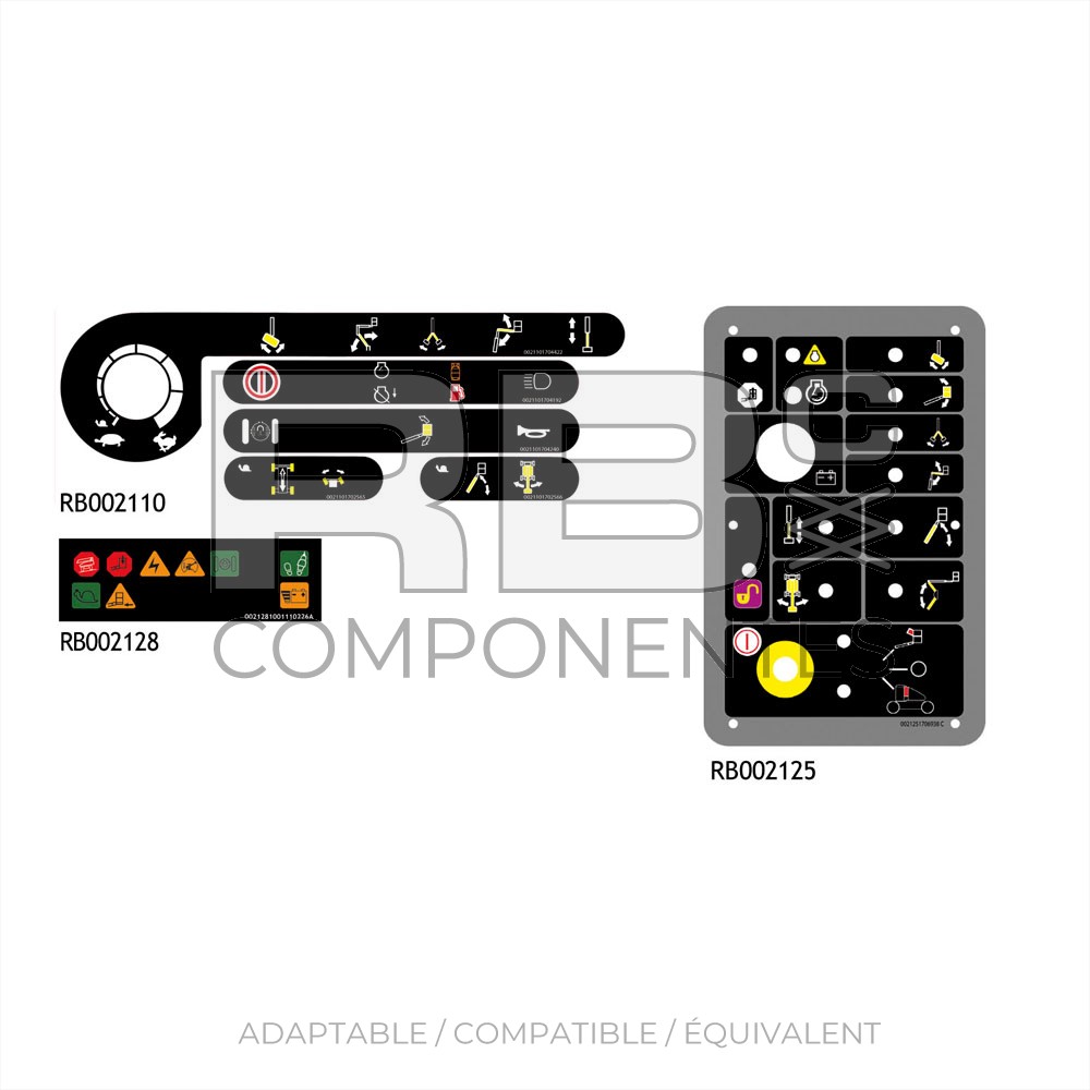 KIT COMPLET D'AUTOCOLLANTS JL  E/M400/450A/AJP