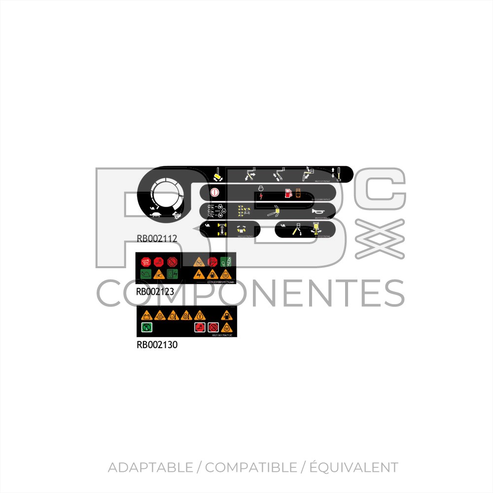 KIT AUTOCOLLANTS COMPATIBLE JL 800A/AJ (NOUVEAU)