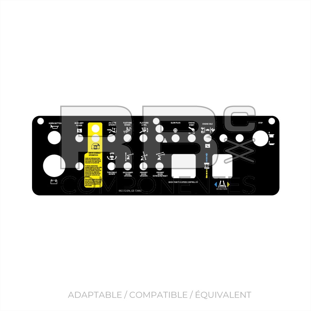 AUTOCOLLANT COMPATIBLE GN 72443  ENGLISH