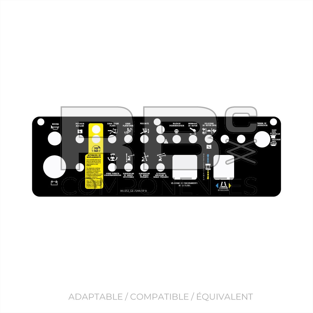 AUTOCOLLANT DE FONCTION GN 72443