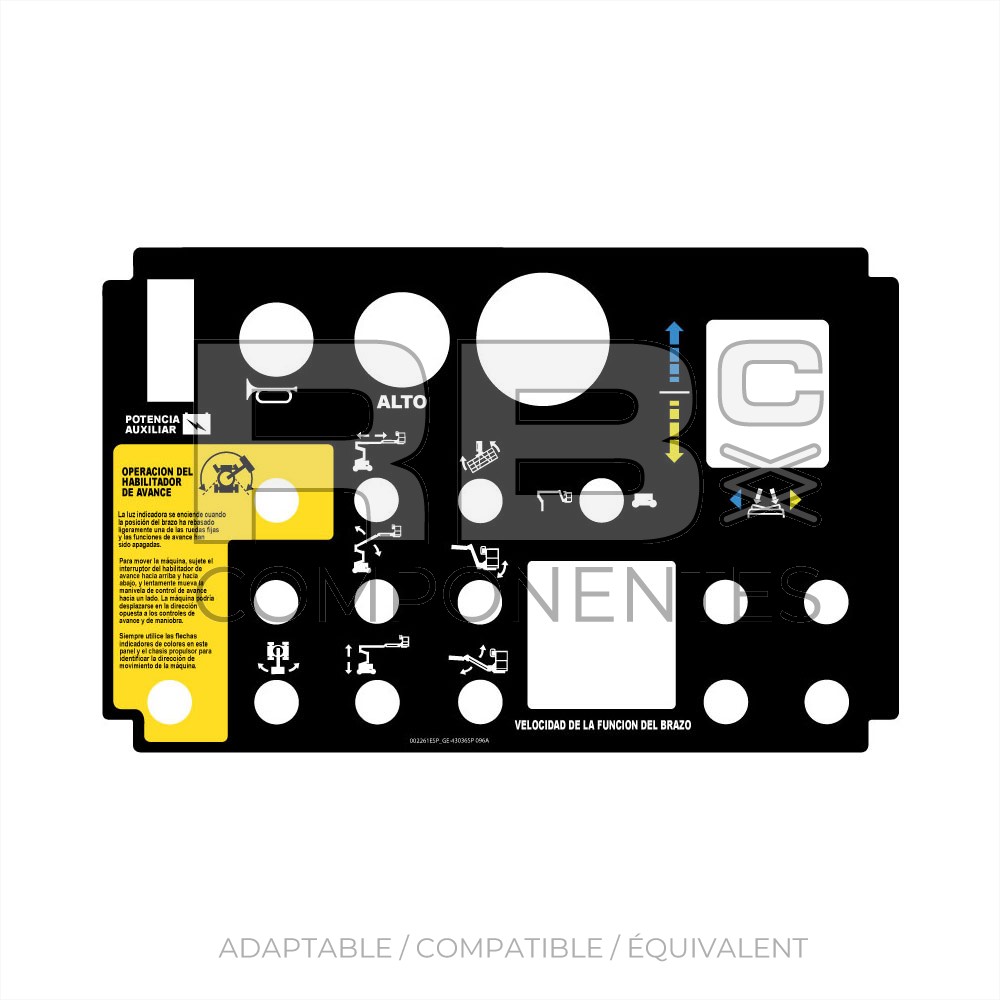AUTOCOLLANT DE FONCTION