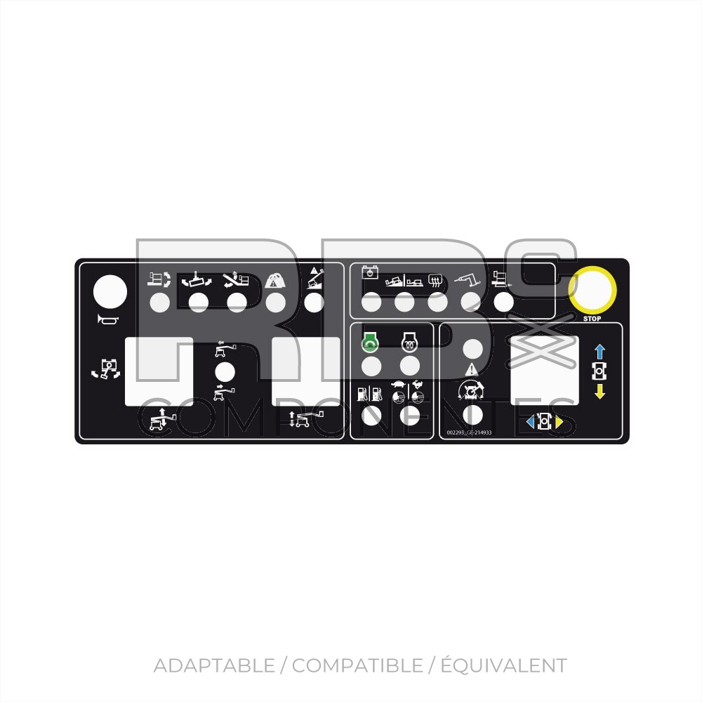 AUTOCOLLANT POSTE HAUT COMPATIBLE REF. GE 214933GT