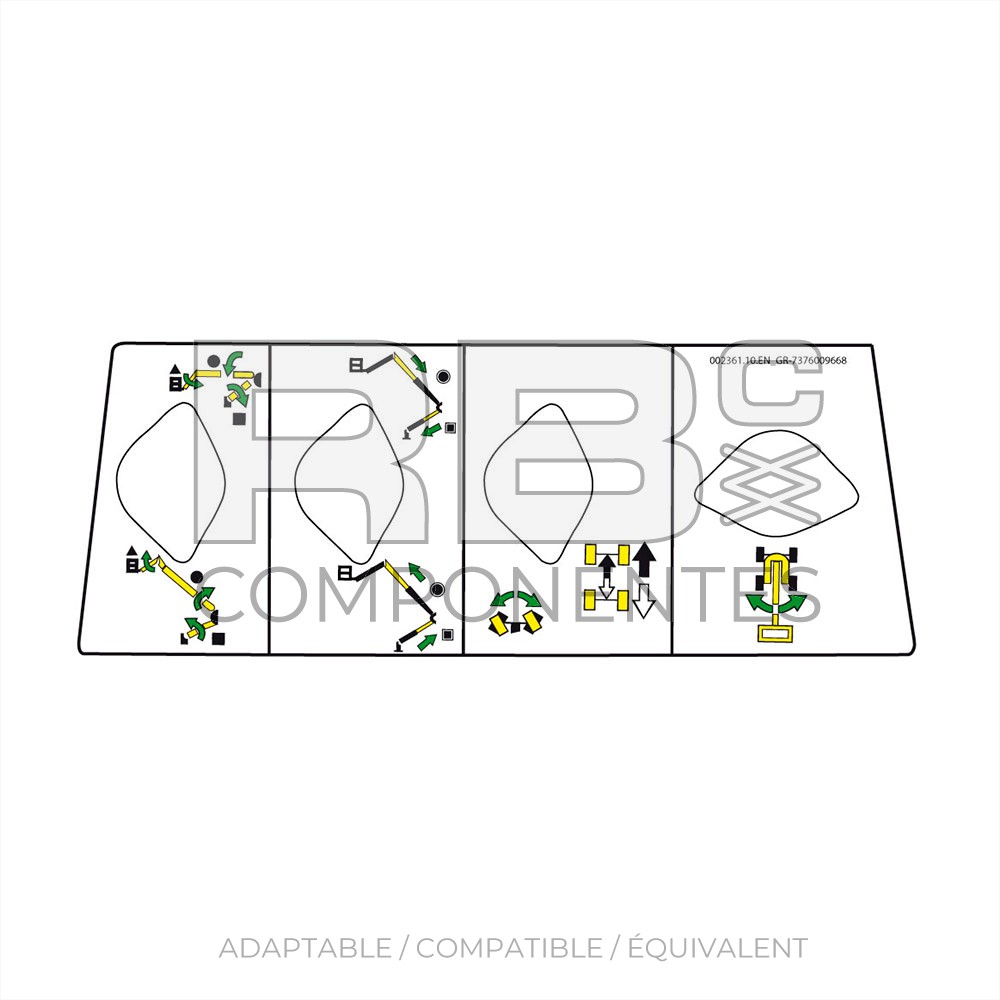 AUTOCOLLANT POSTE HAUT JOYSTICK GRV-A125 (ANGLAIS)