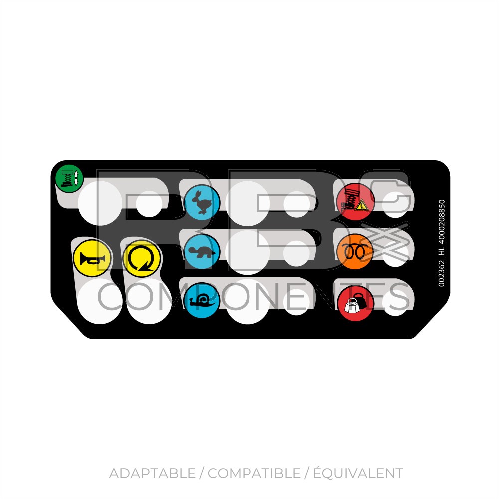 STICKER POSTE HAUT  HL COMP DX