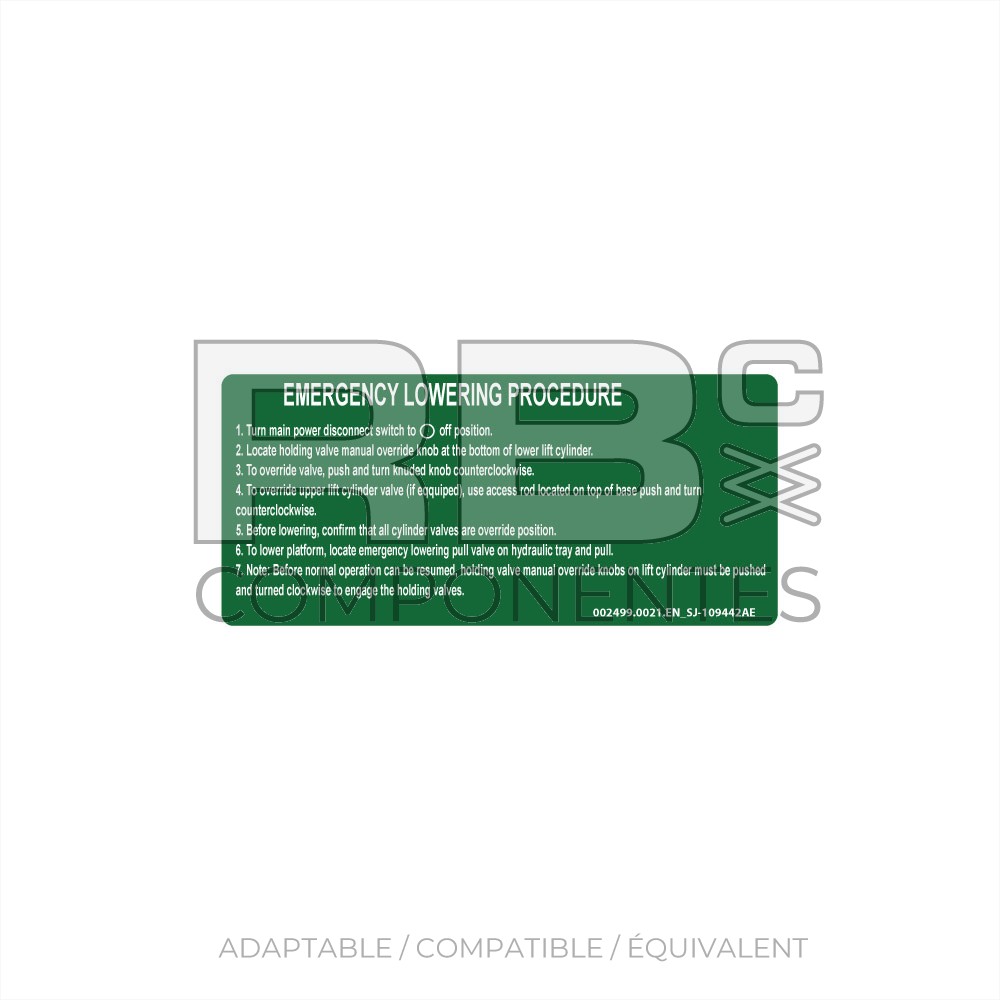 ADHESIVO INGLES AD/CO/EQ SJ 109442AE