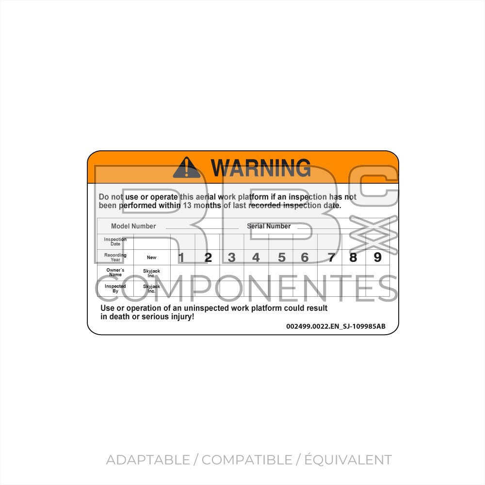 ADHESIVO INGLES AD/CO/EQ SJ 109985 AB