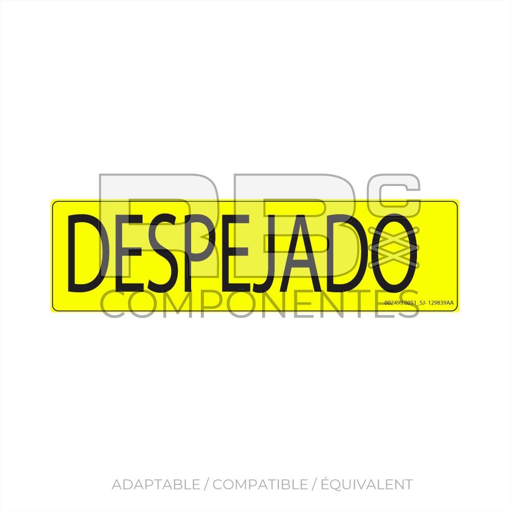AUTOCOLLANT AD/CO/EQ SJ 129839AA