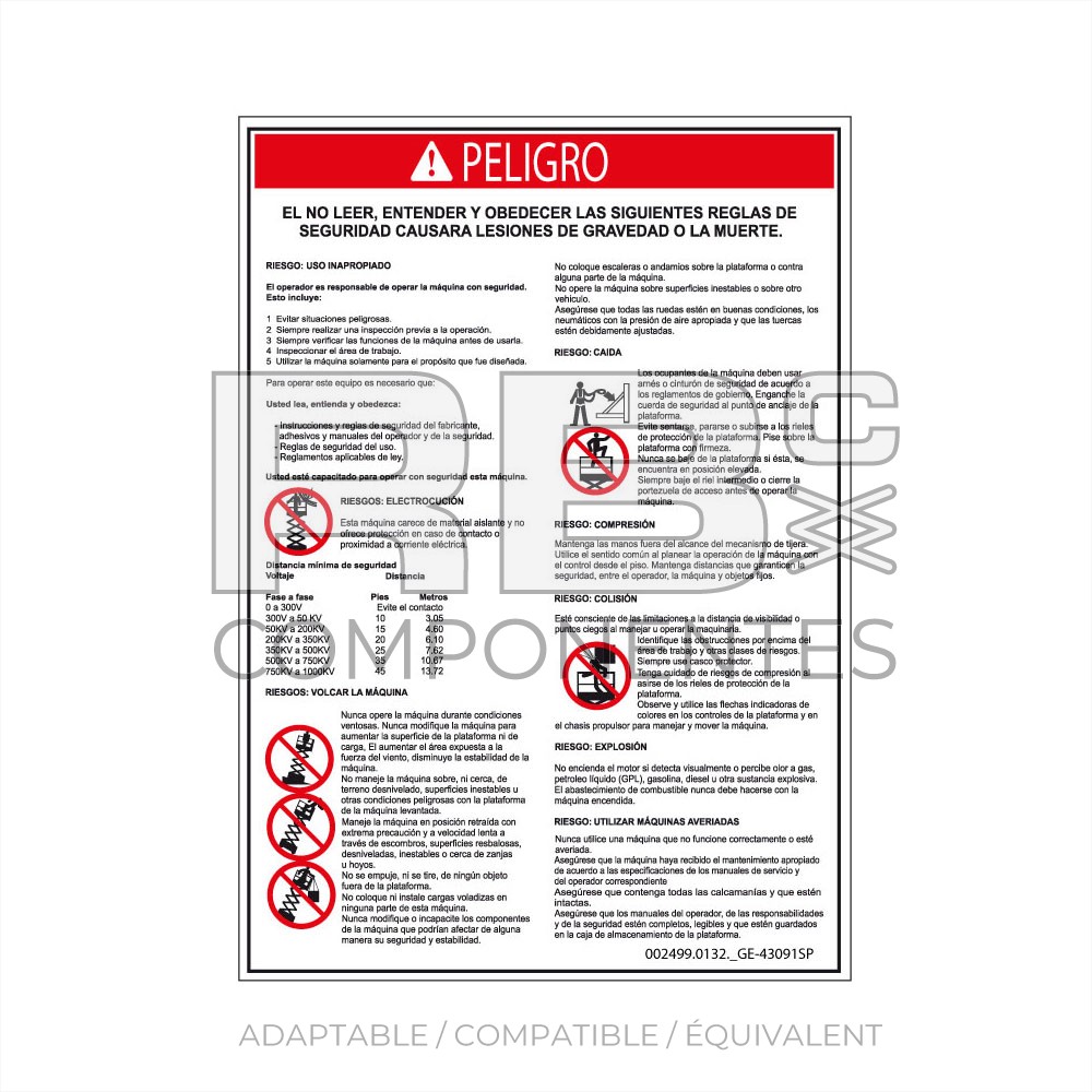 AUTOCOLLANT COMPATIBLE REF 43091 SP